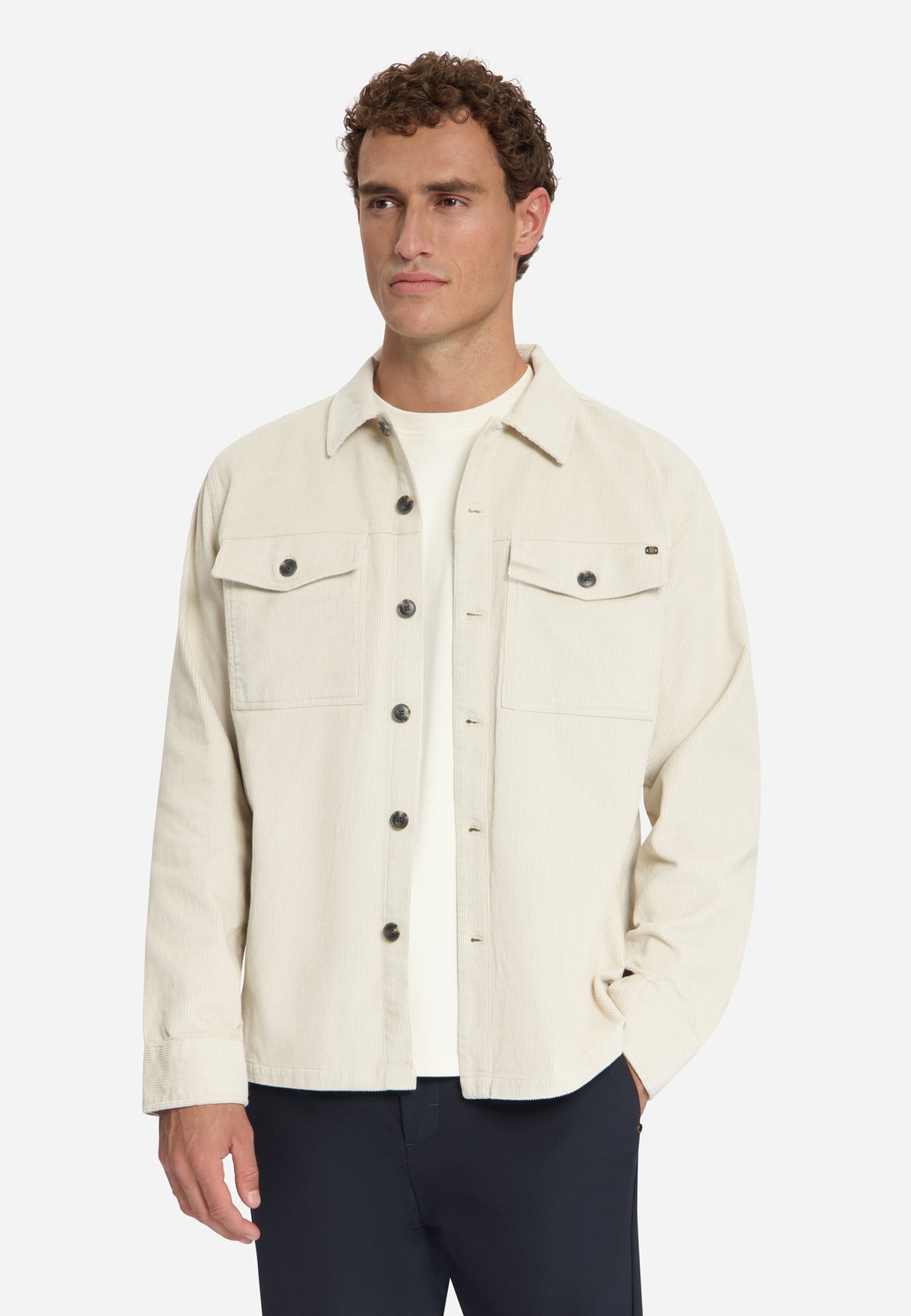 Cord-Overshirt | Stone