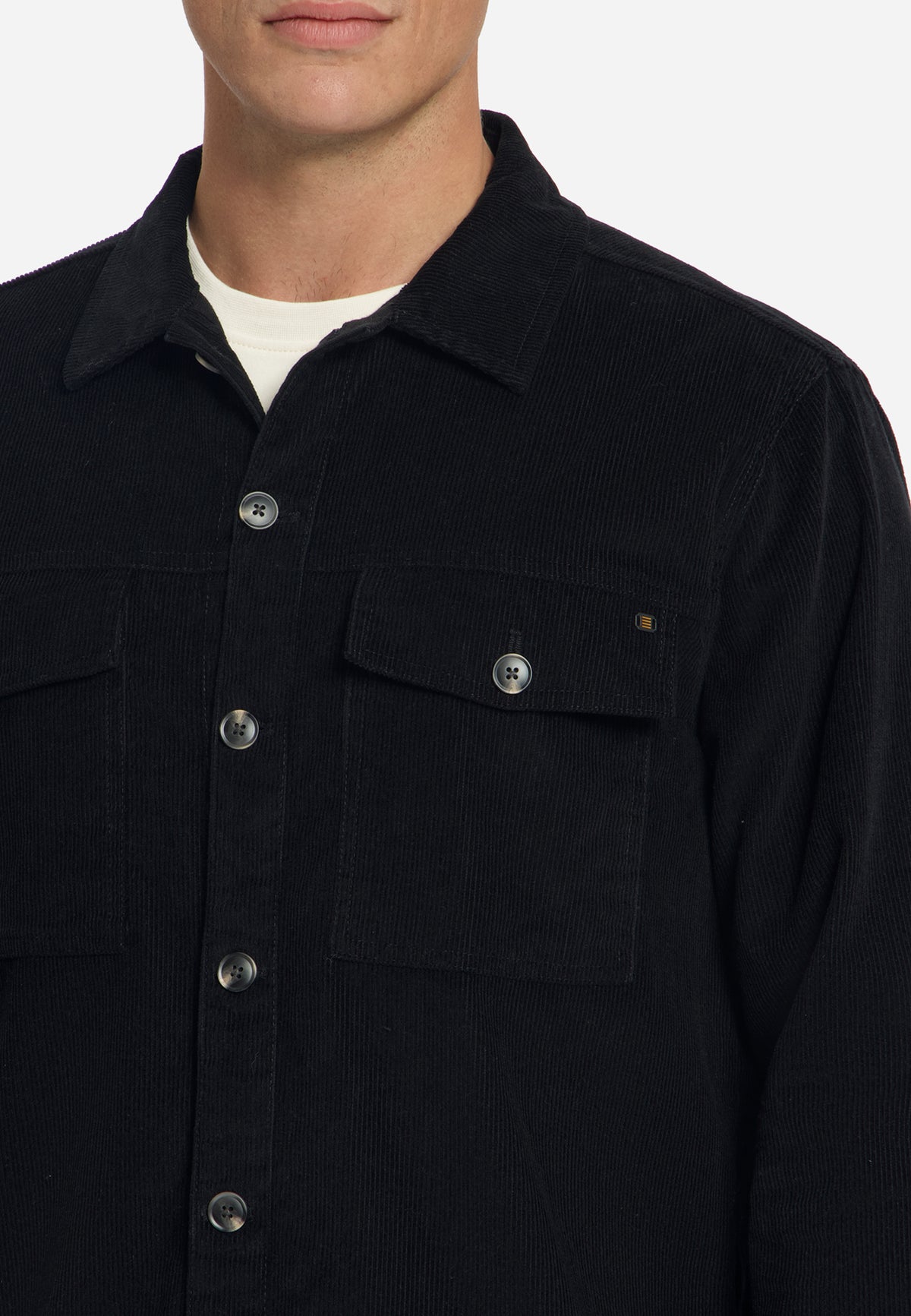 Corduroy Overshirt | Black