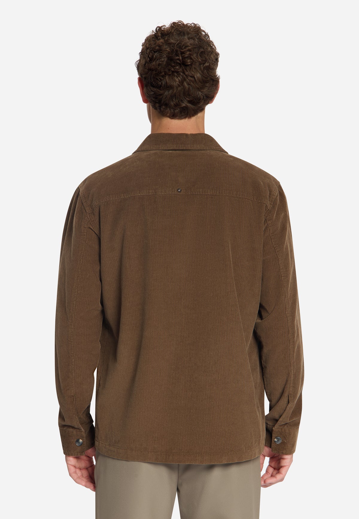 Overshirt aus Cord | Hellbraun
