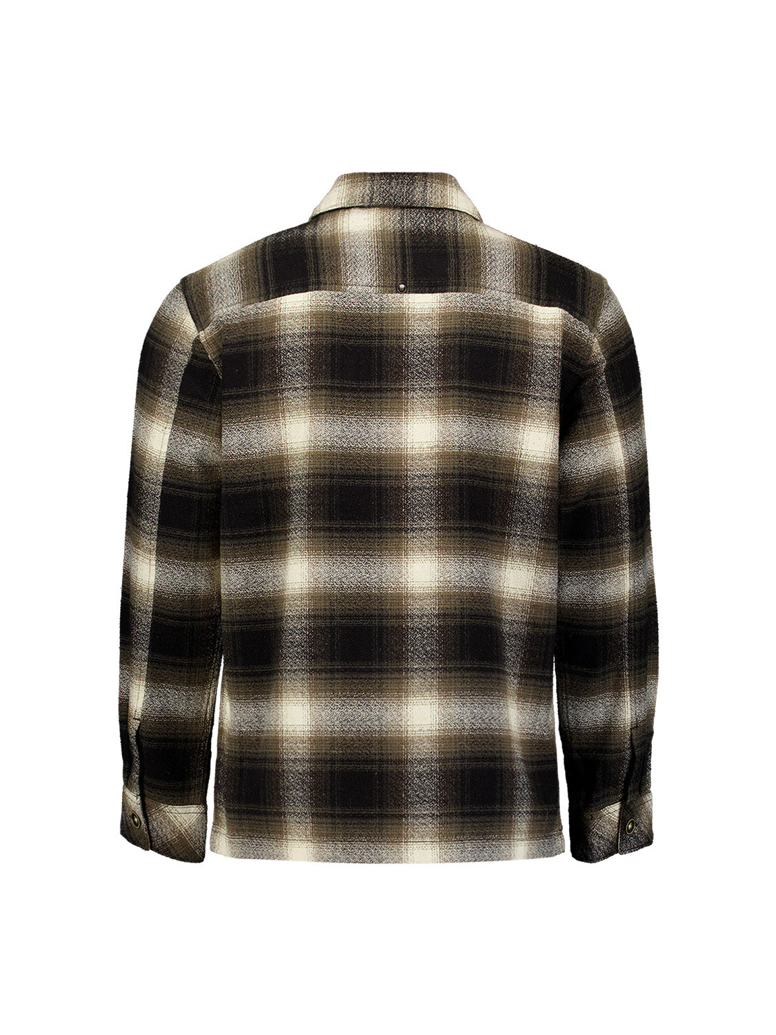 Baumwoll-Overshirt mit Karomuster | Black