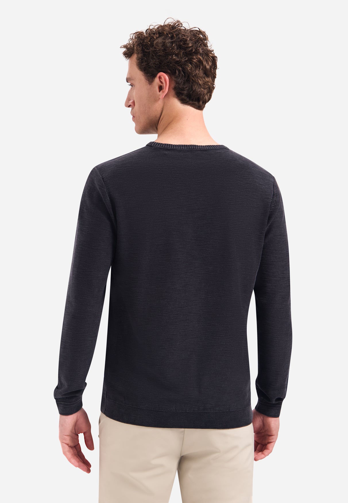 Zeitlose Basics Stonewashed Pullover | Black