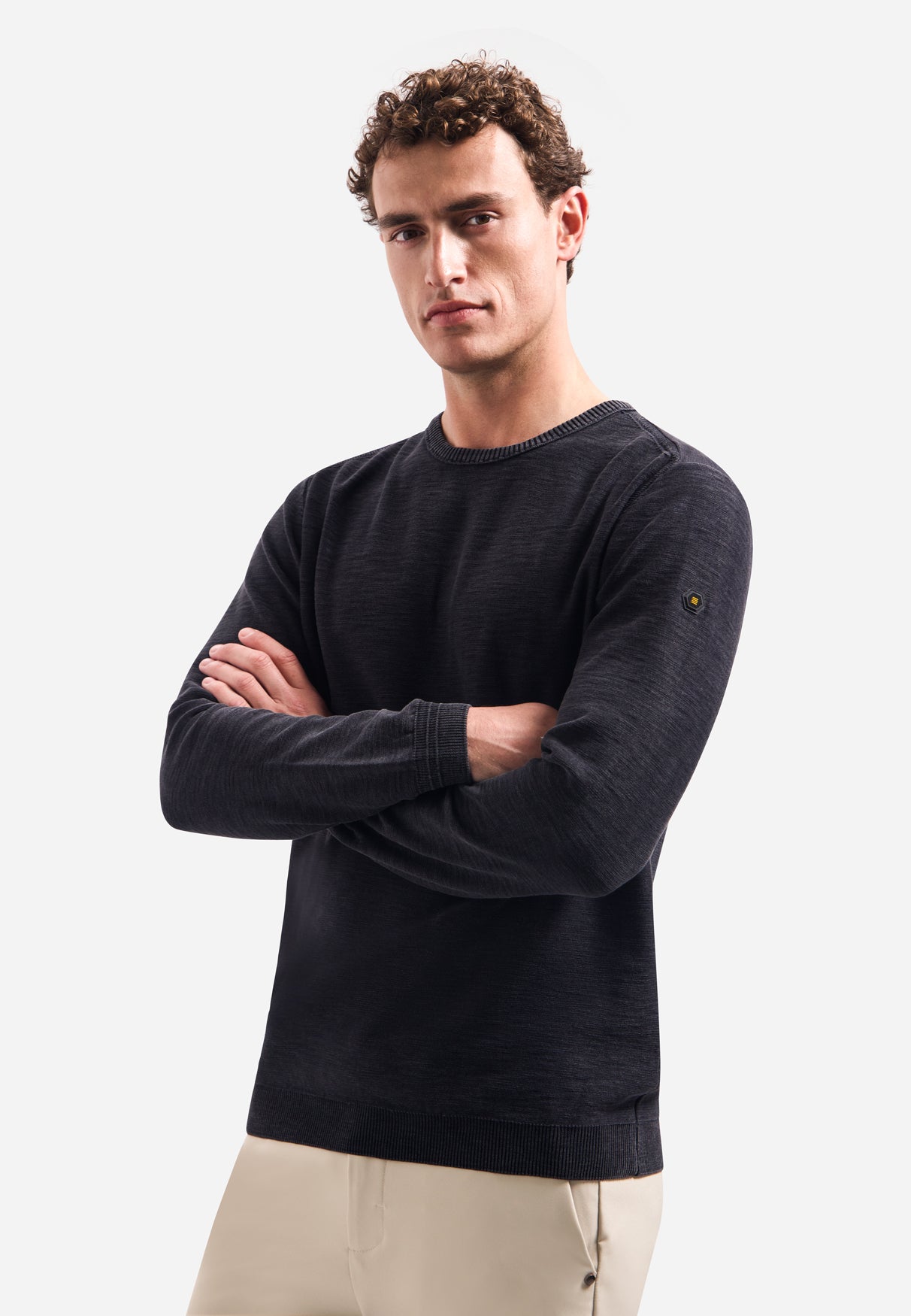 Zeitlose Basics Stonewashed Pullover | Black
