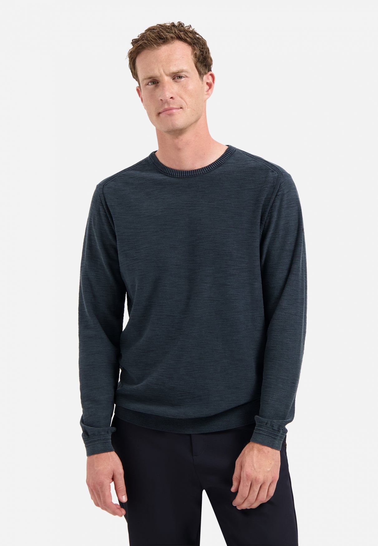 Timeless Basics Stone Washed Jumper | Night
