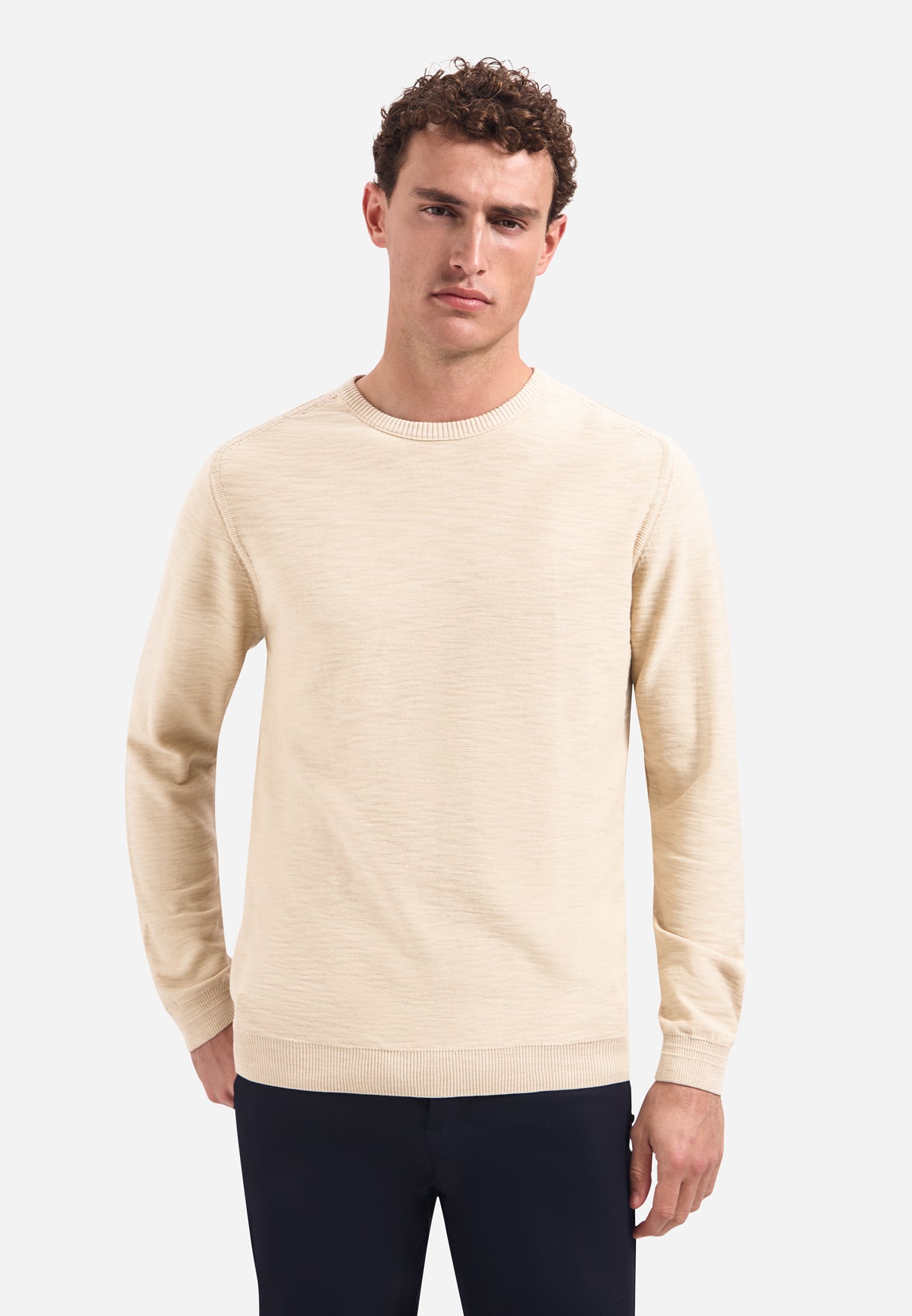 Zeitlose Basics Stonewashed Pullover | Cement