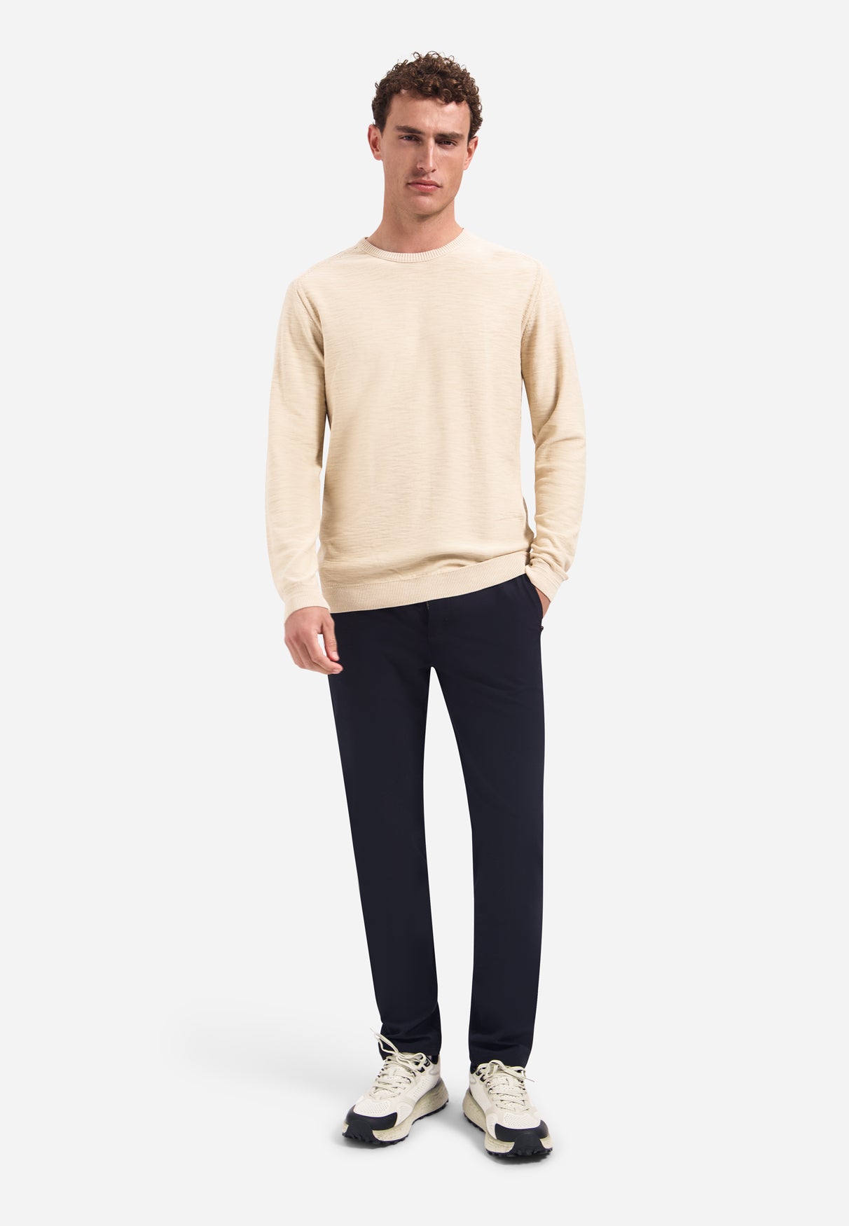 Zeitlose Basics Stonewashed Pullover | Cement