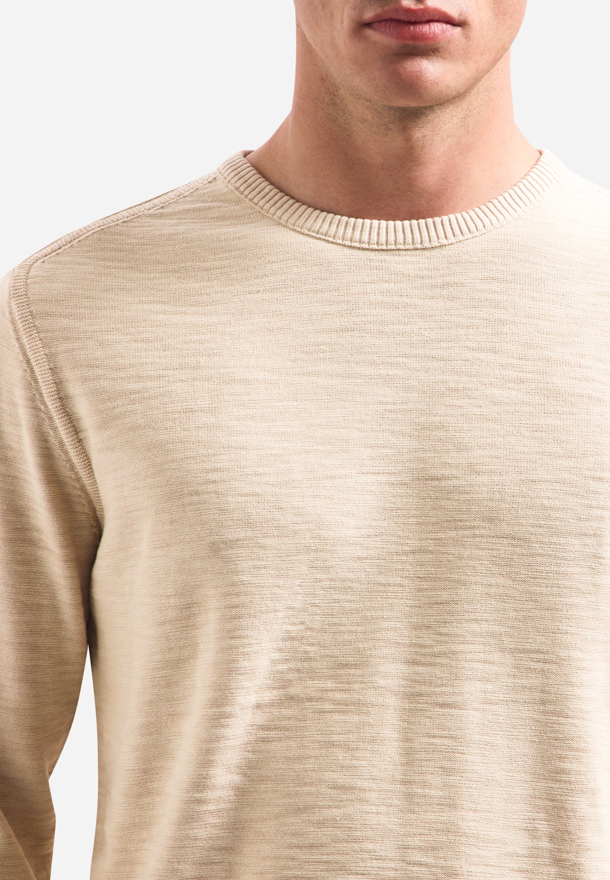 Zeitlose Basics Stonewashed Pullover | Cement