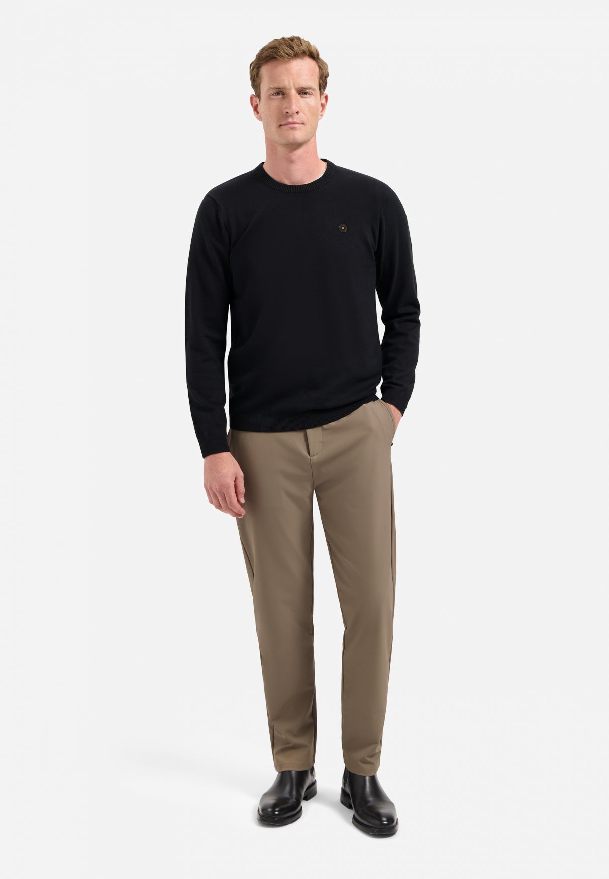 Timeless Basics Melange Jumper | Black