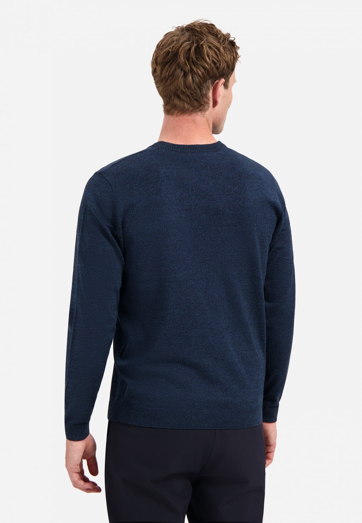 Timeless Basics Melange Jumper | Navy