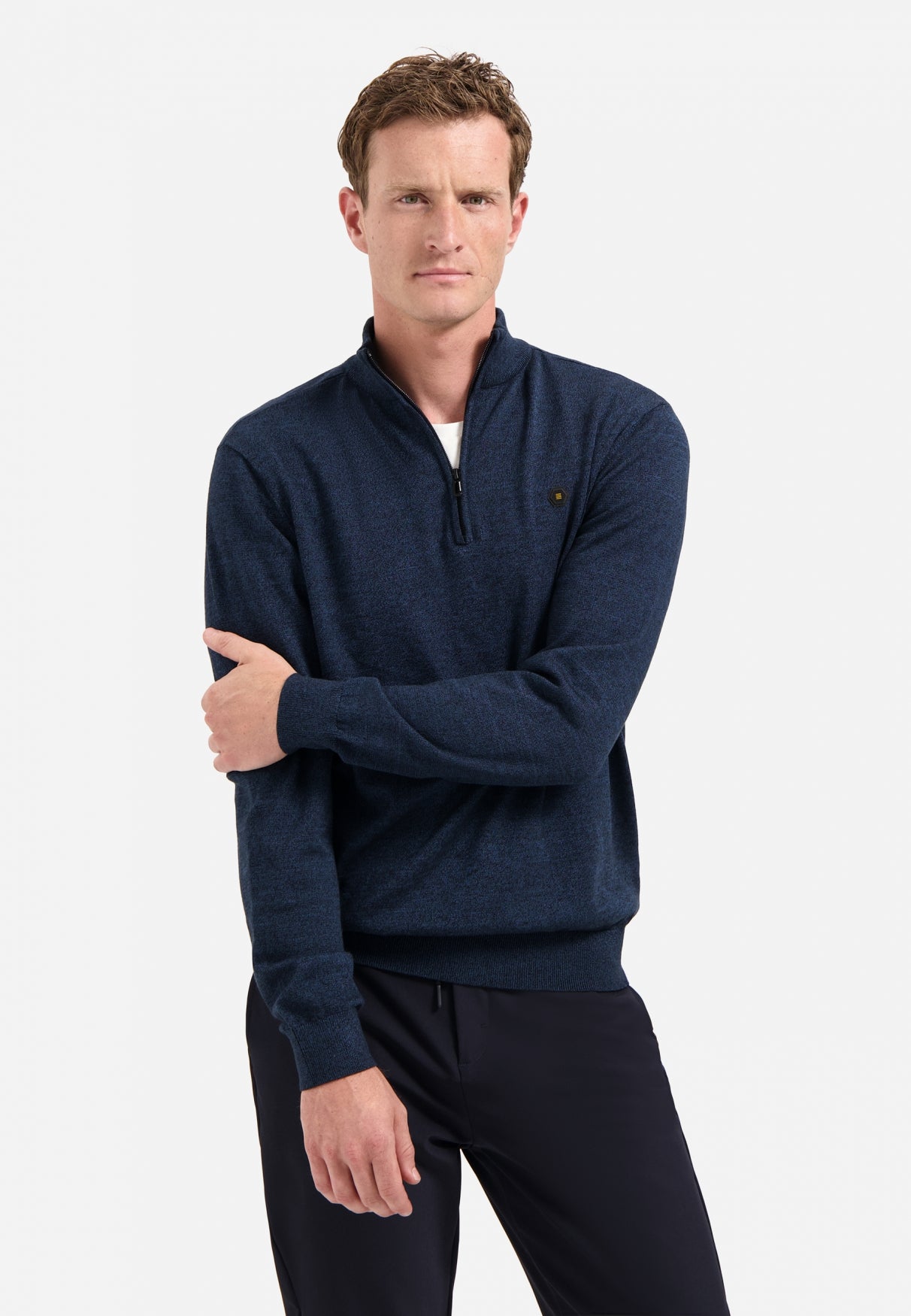 Timeless Basics Half Zip Jumper | Navy