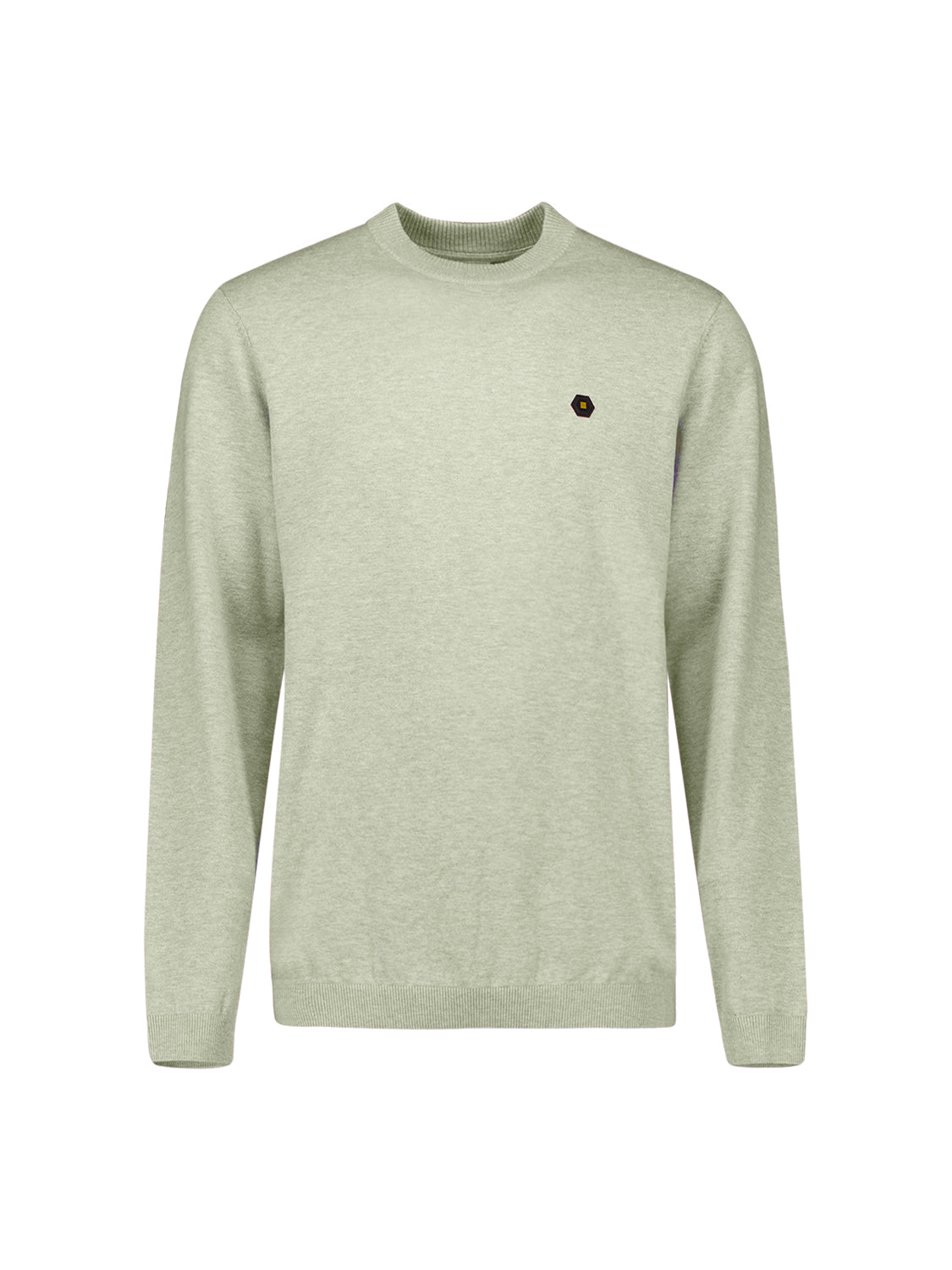 Timeless Basics Melange Jumper | Green