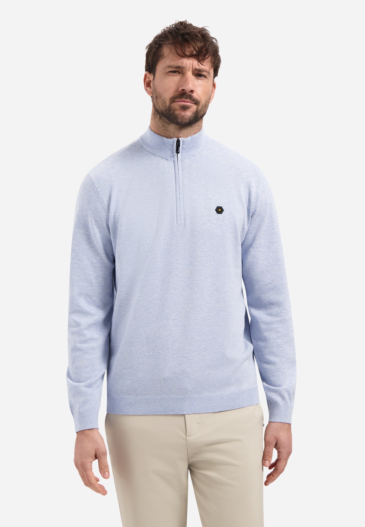 Timeless Basics Half-Zip Pullover | Blue