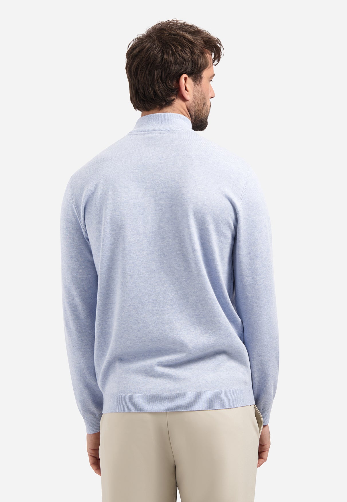 Timeless Basics Half-Zip Pullover | Blue