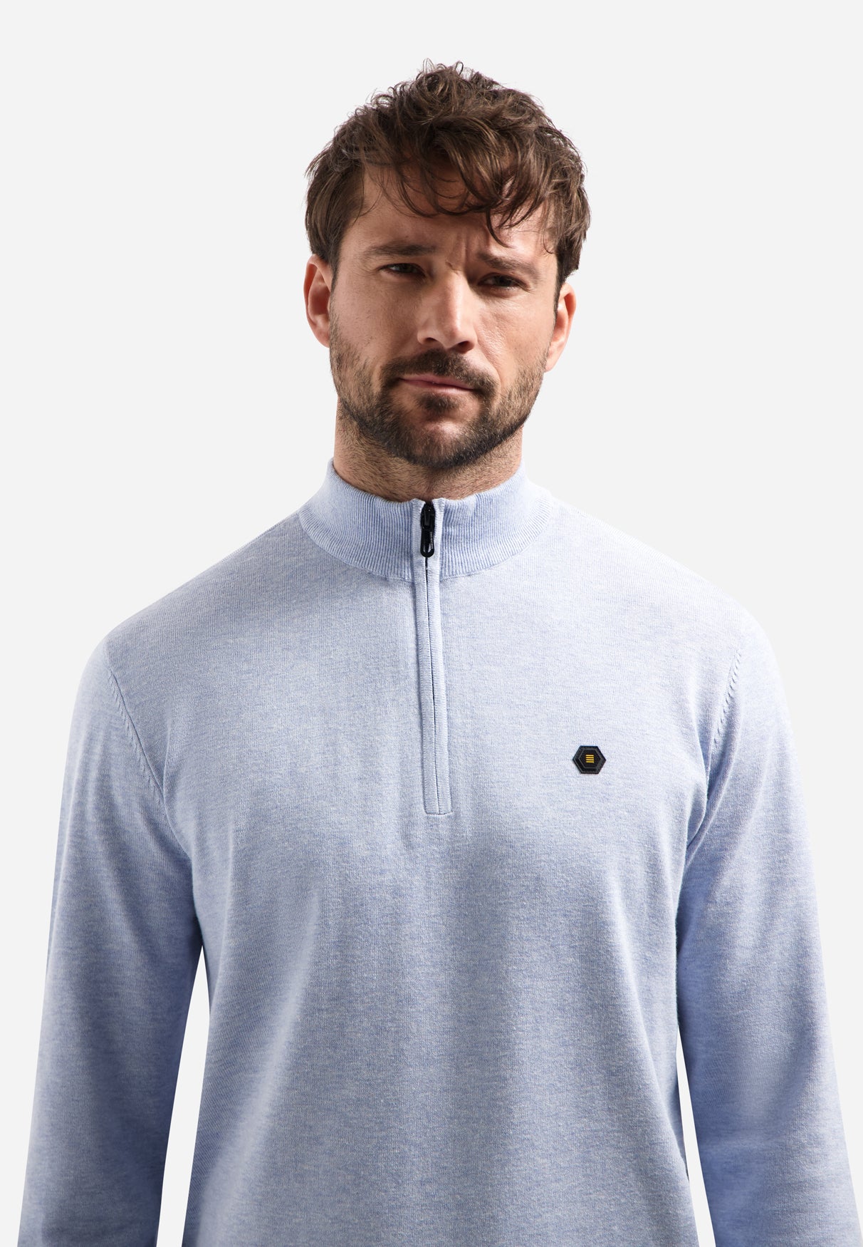 Timeless Basics Half-Zip Pullover | Blue