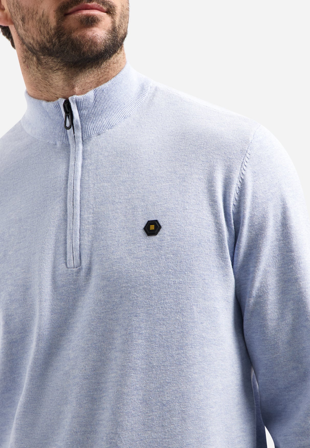 Timeless Basics Half-Zip Pullover | Blue