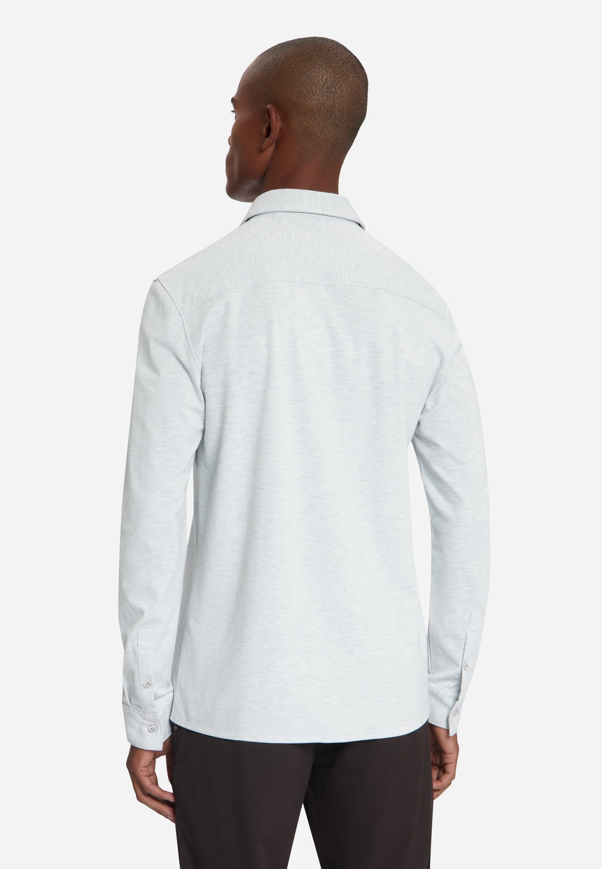 Timeless Basics Jersey-Hemd | Chalk