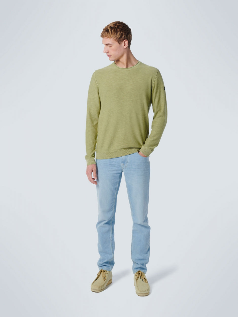 Pullover Crewneck Garment Dyed + Stone Washed | Light Green