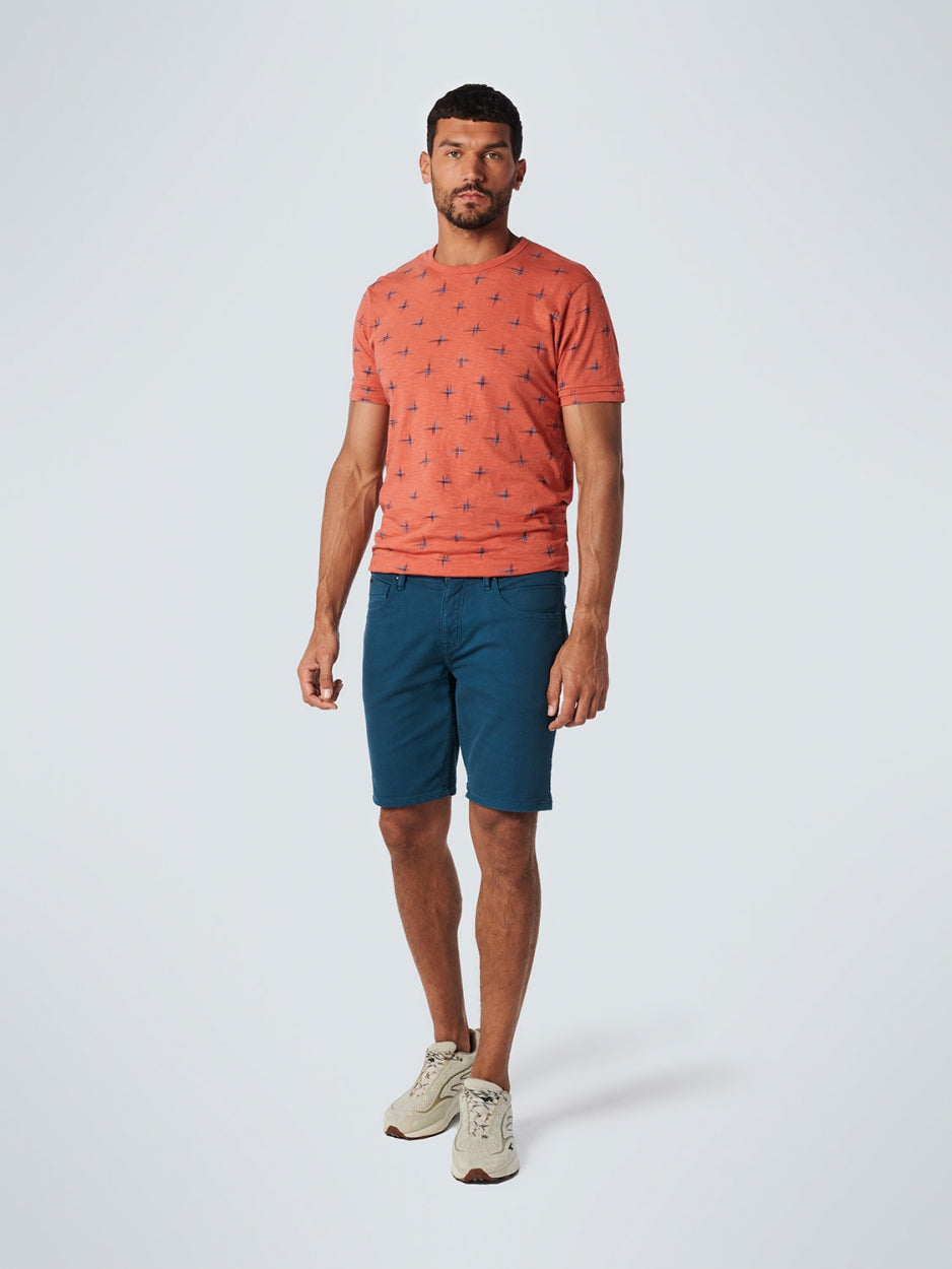 Short Coloured JOG Stretch | Carbon Blue
